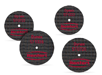 Dynex - отрезные и шлифовальные диски для сплавов на основе неблагородных металлов и сплавов для модельного литья (бюгелей)
